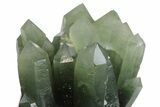 Green, Hedenbergite Included Quartz - Mongolia #163990-3